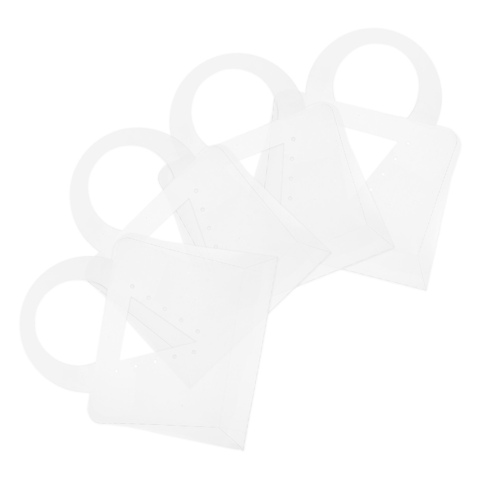 Florist Supply Shop - 4Pcs Clear Bouquet Gift Bags with
