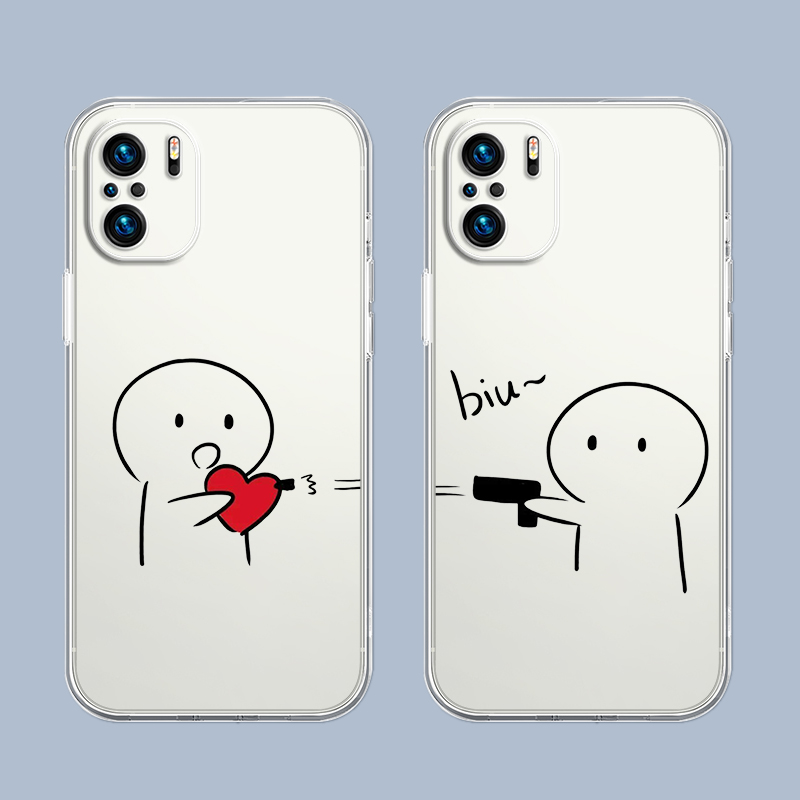 Cellophane Wrap Clear - Cute Middle Finger Phone Case For