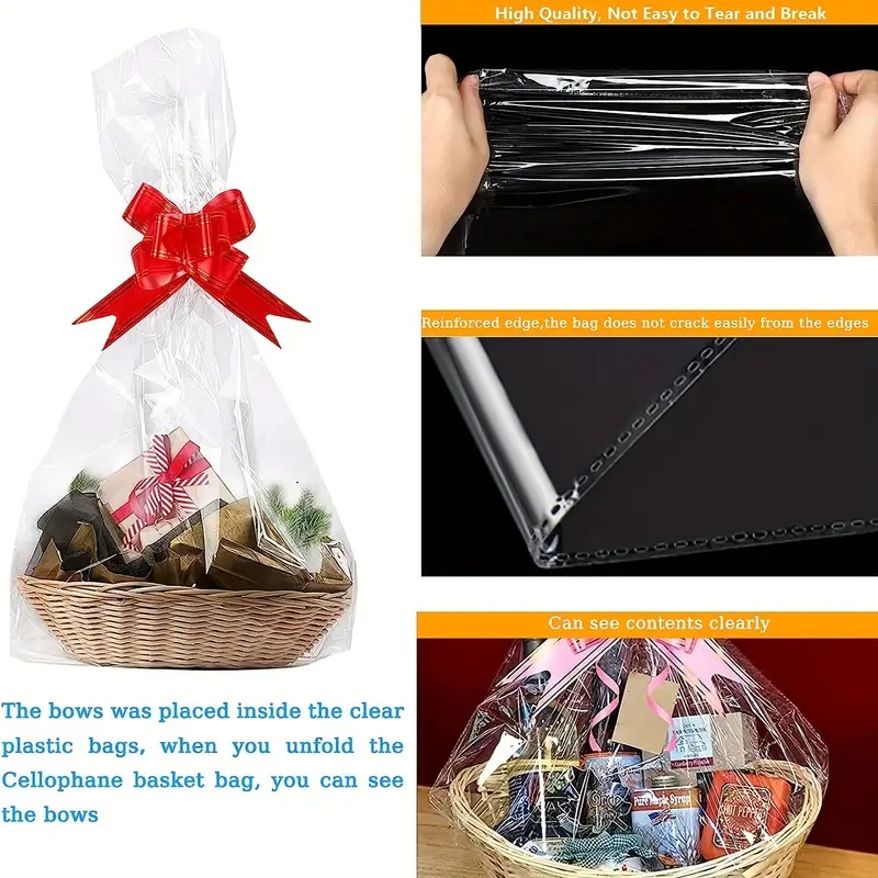 20/50 piece large clear cellop - Cellophane Wrap Clear ulasan dan harga