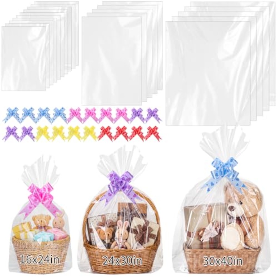 20 PCS Large Cellophane Bags 3 - Cellophane Wrap Clear ulasan dan harga