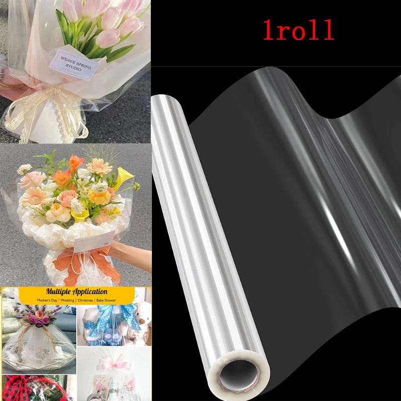 1/2pc Clear Cellophane Wrap Ro - Cellophane Wrap Clear ulasan dan harga