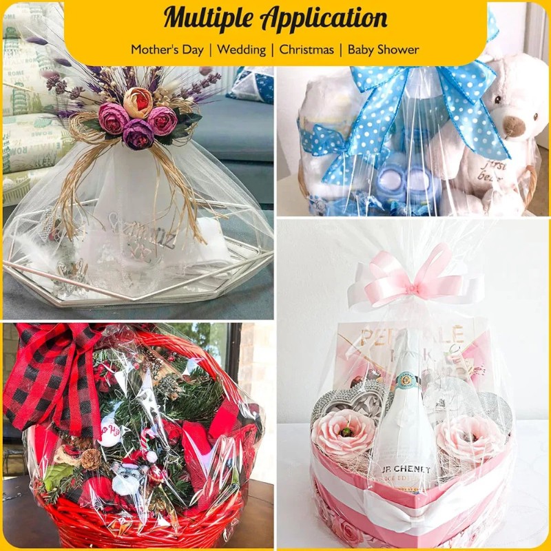 1/2pc Clear Cellophane Wrap Ro - Cellophane Wrap Clear ulasan dan harga