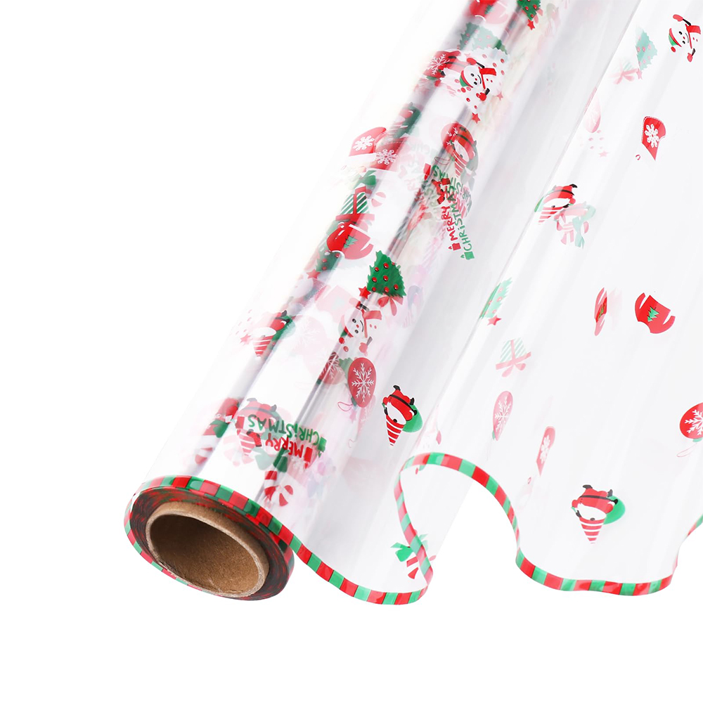 1 Roll Christmas Cellophane Wr - Cellophane Wrap Clear ulasan dan harga