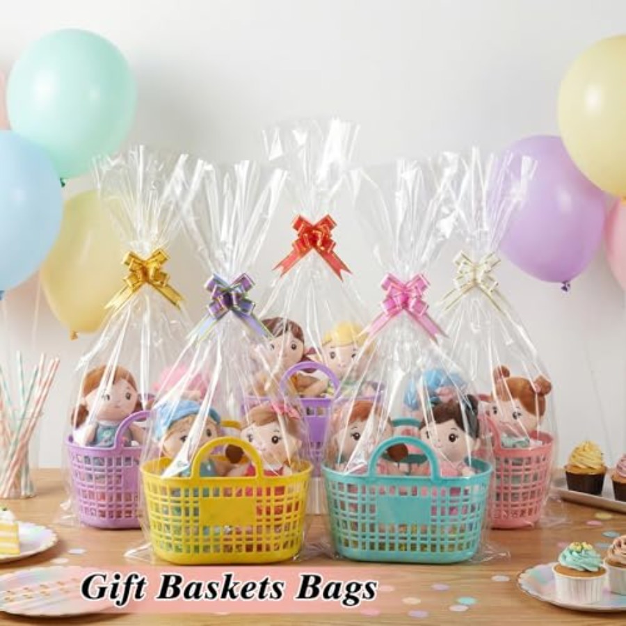 60PCS Cellophane Gift Bags 12x - Cellophane Wrap Clear ulasan dan harga
