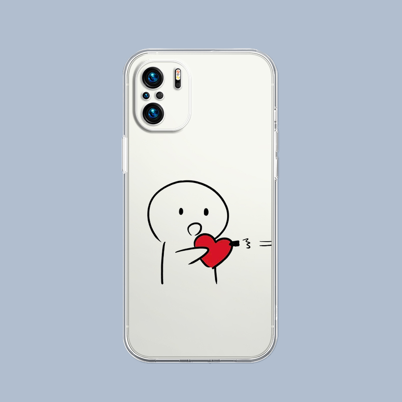 Cute Middle Finger Phone Case  - Cellophane Wrap Clear ulasan dan harga