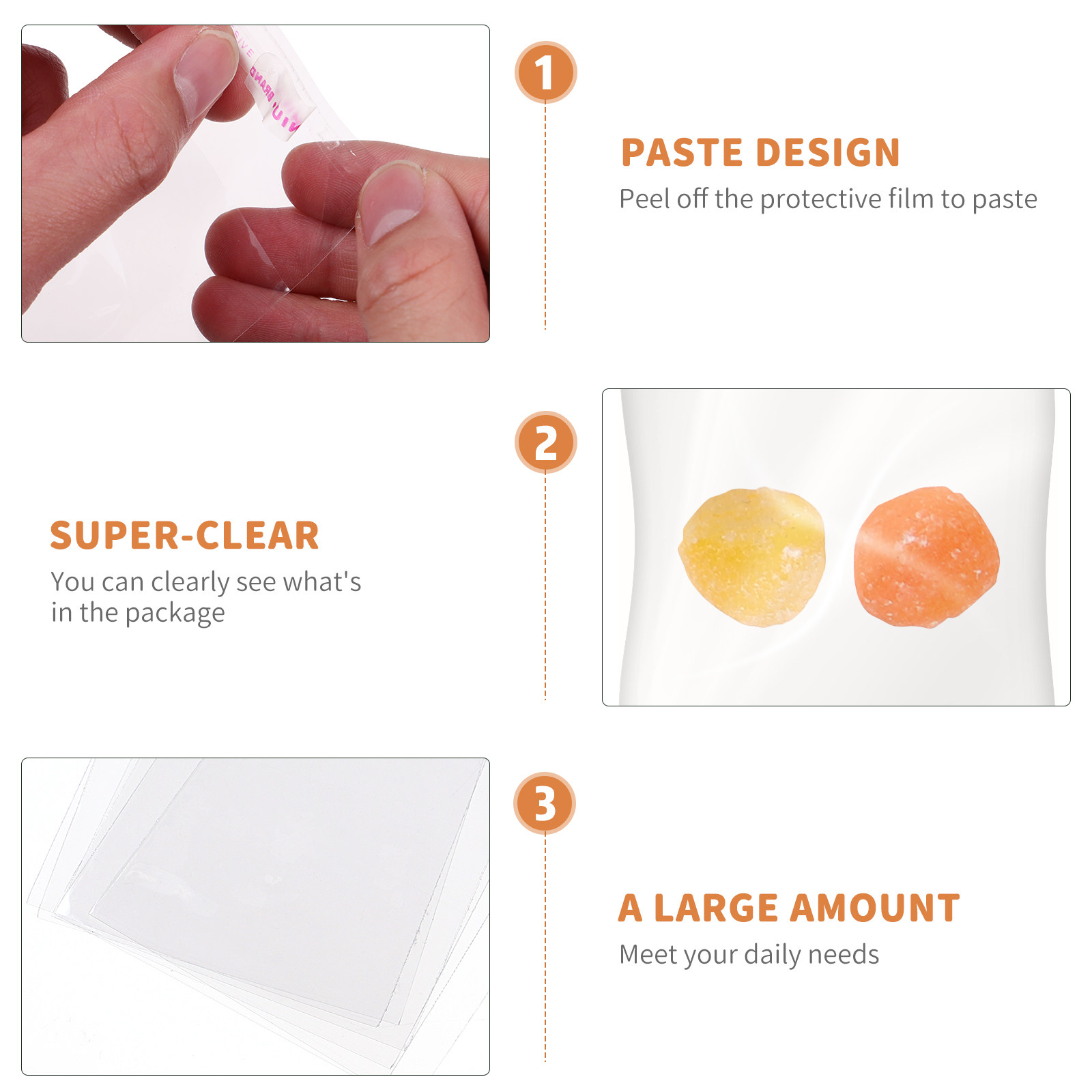 200pcs Clear Self Sealing Opp  - Cellophane Wrap Clear ulasan dan harga