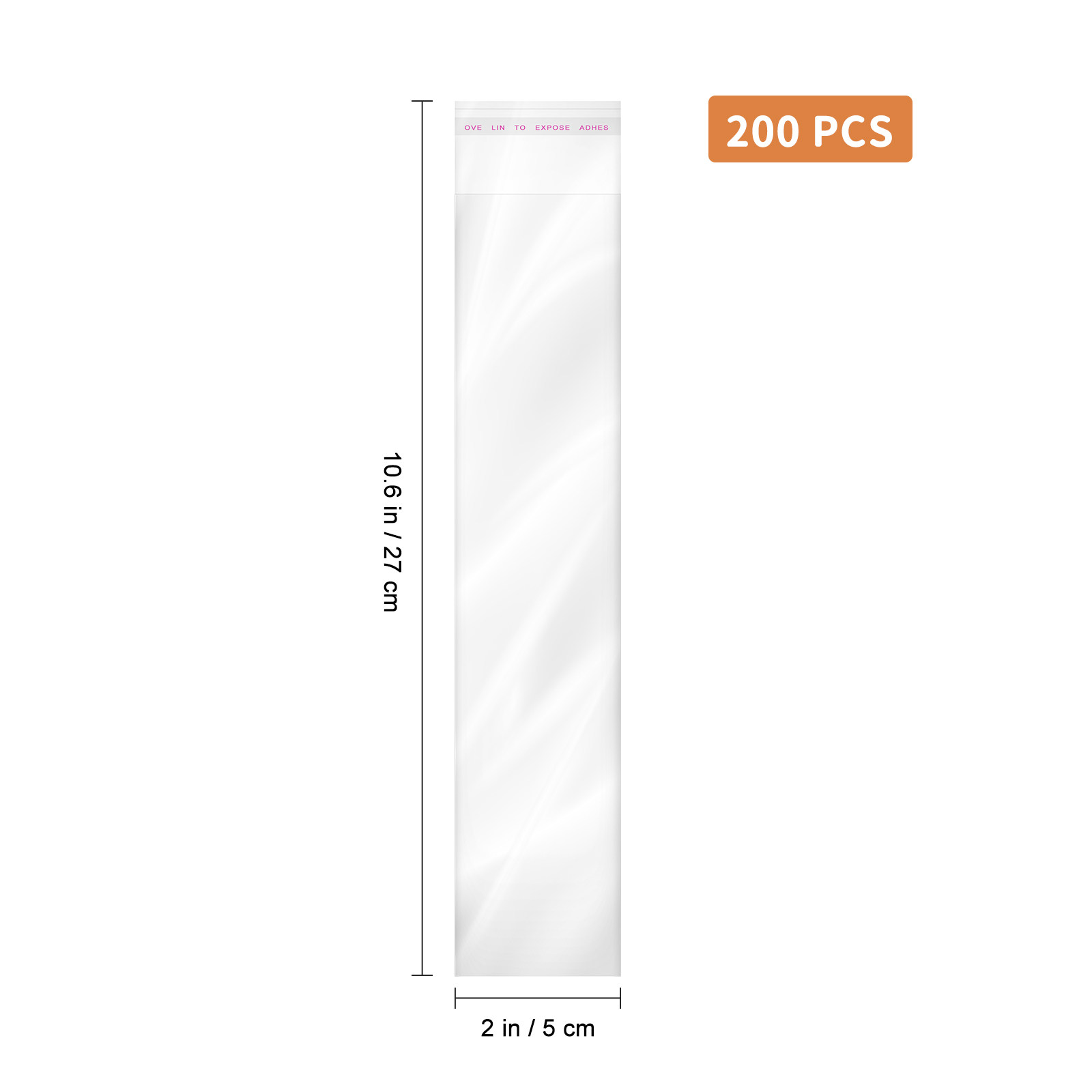 200pcs Clear Self Sealing Opp  - Cellophane Wrap Clear ulasan dan harga