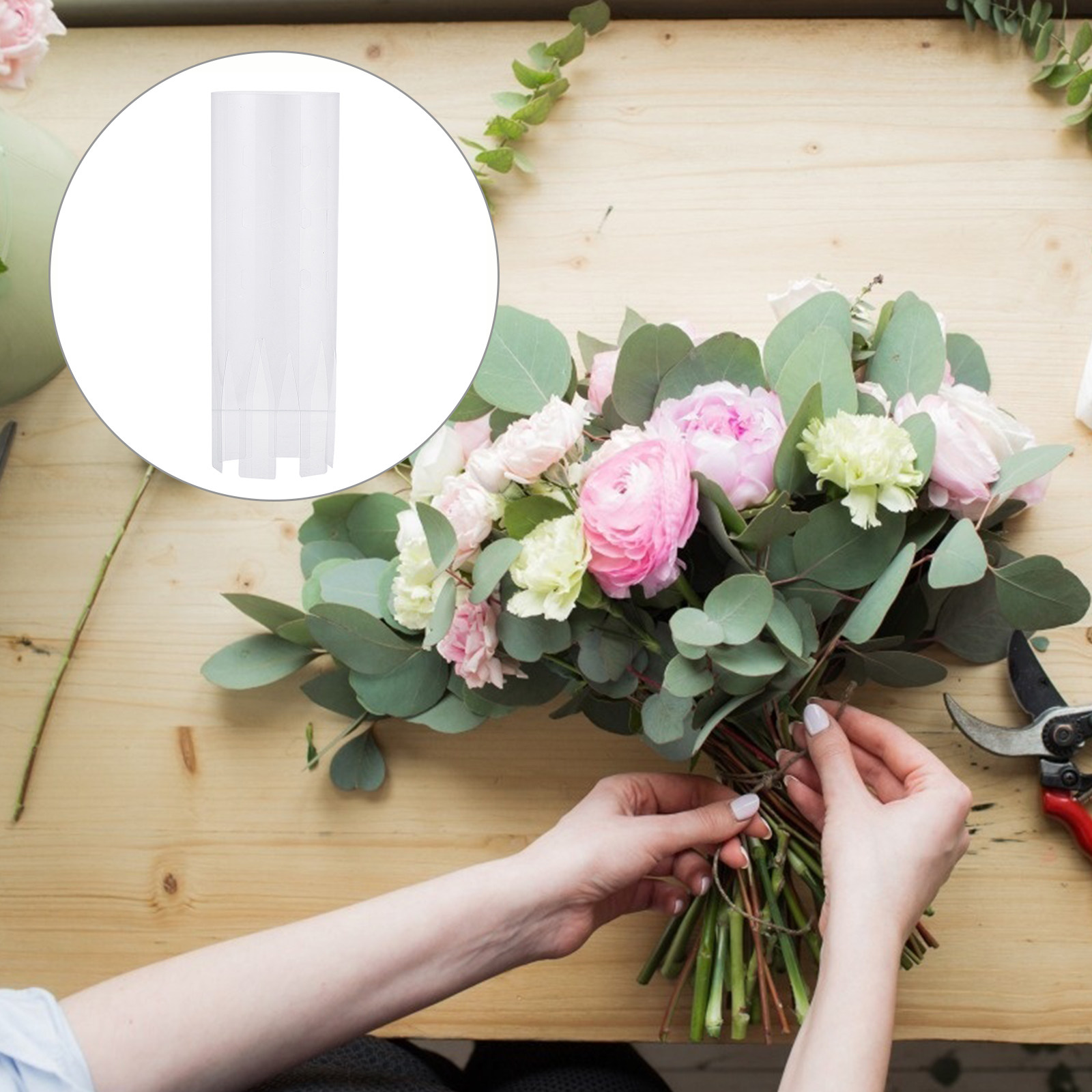 10Pcs Plastic Bouquet Holder B - Florist Supply Shop ulasan dan harga