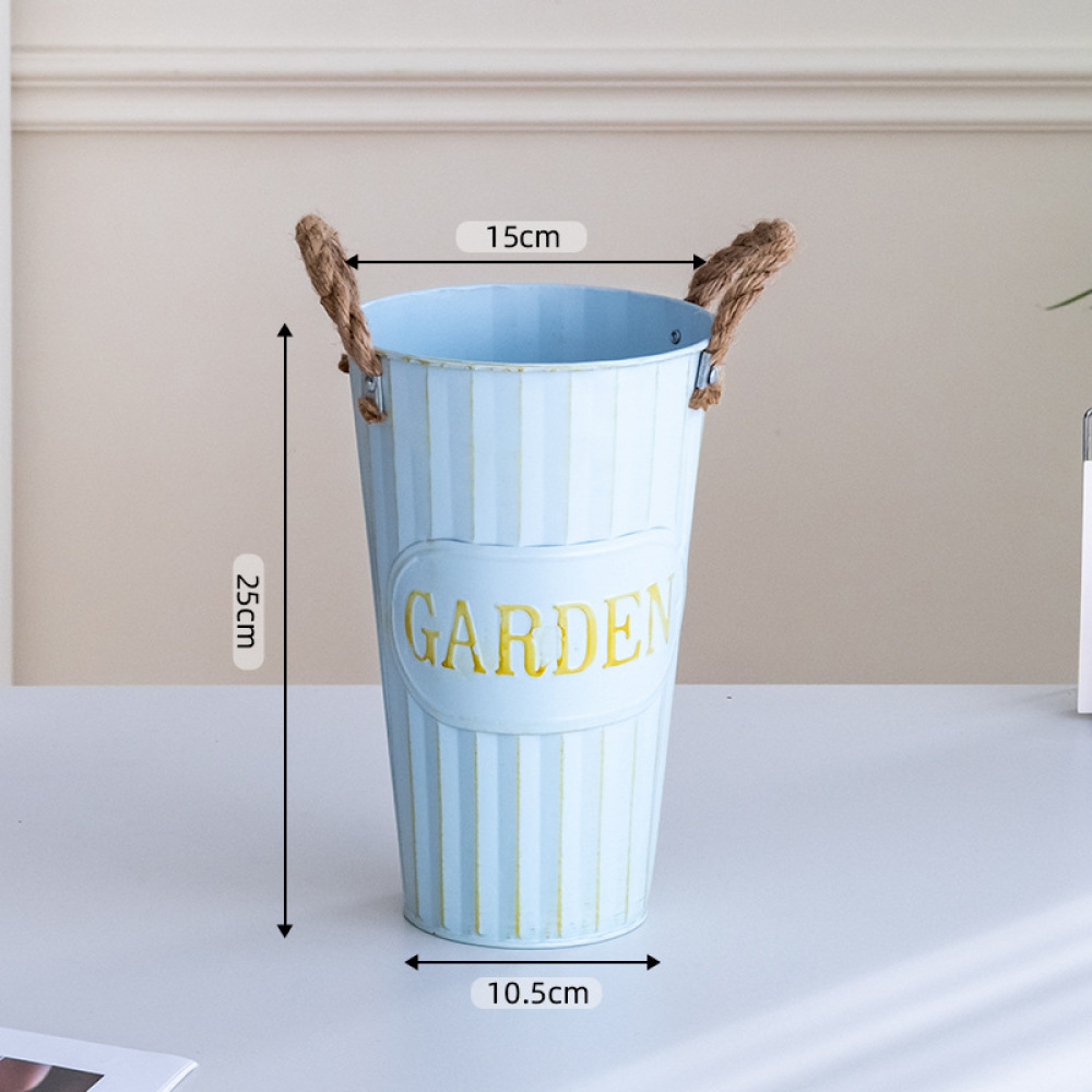 Pastoral Iron Plant Pot Decora - Florist Supply Shop ulasan dan harga