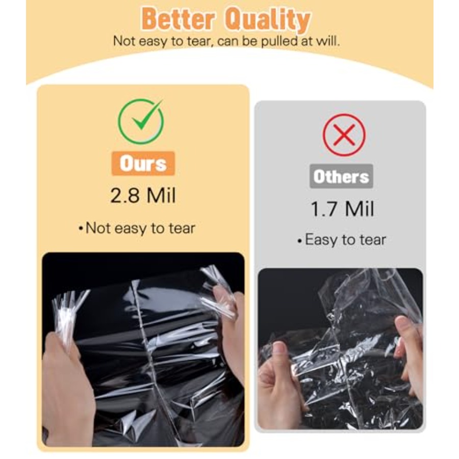 6PCS Extra Large Cellophane Ba - Cellophane Wrap Clear ulasan dan harga